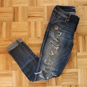 AE ripped skinny jeans
